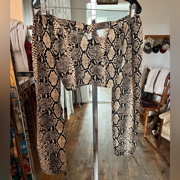 Etophe Studios Python Crop Blouse- Sz S - Picture 9 of 12